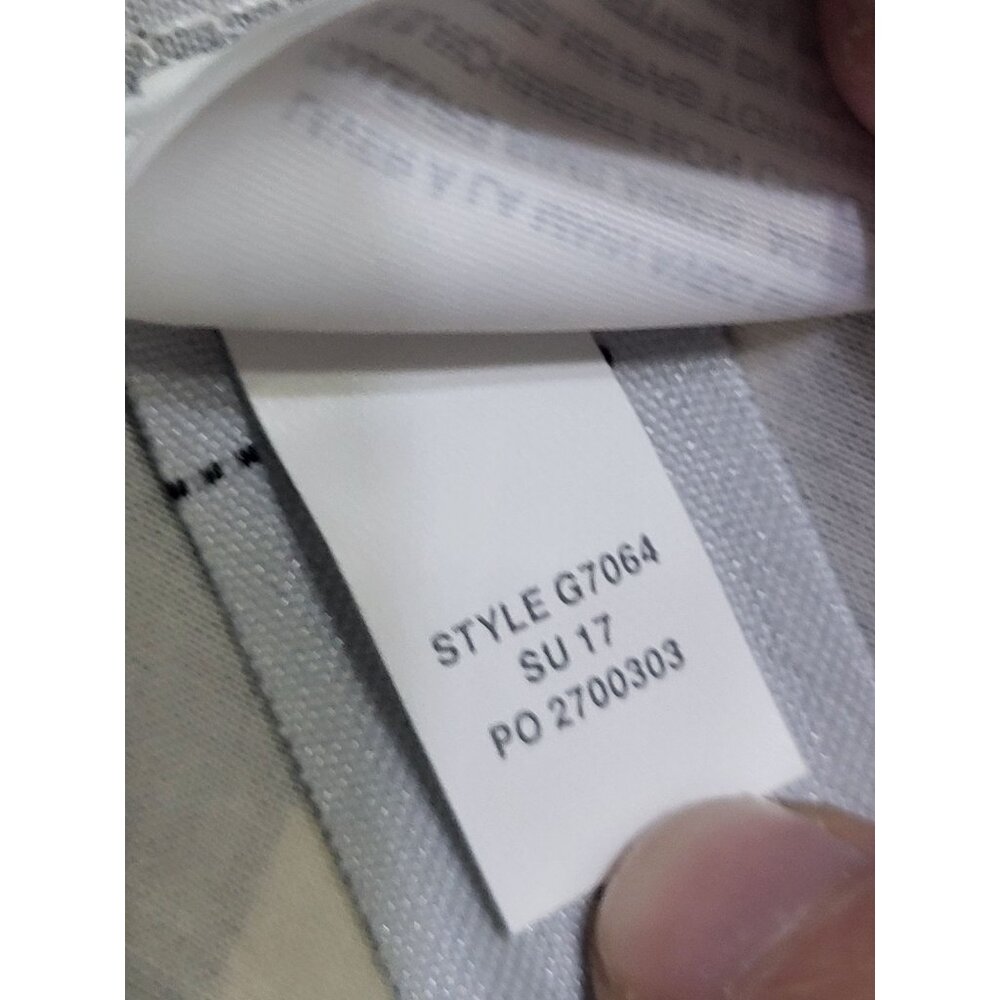 J. Crew One Shoulder Striped Ruffle Top Navy Cream SZ XS Preppy Cotton Classic - Picture 9 of 10